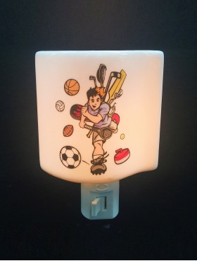 Porcelain Sports Night Light with Gift Box